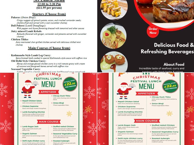 The 29029 Broadstone Menu