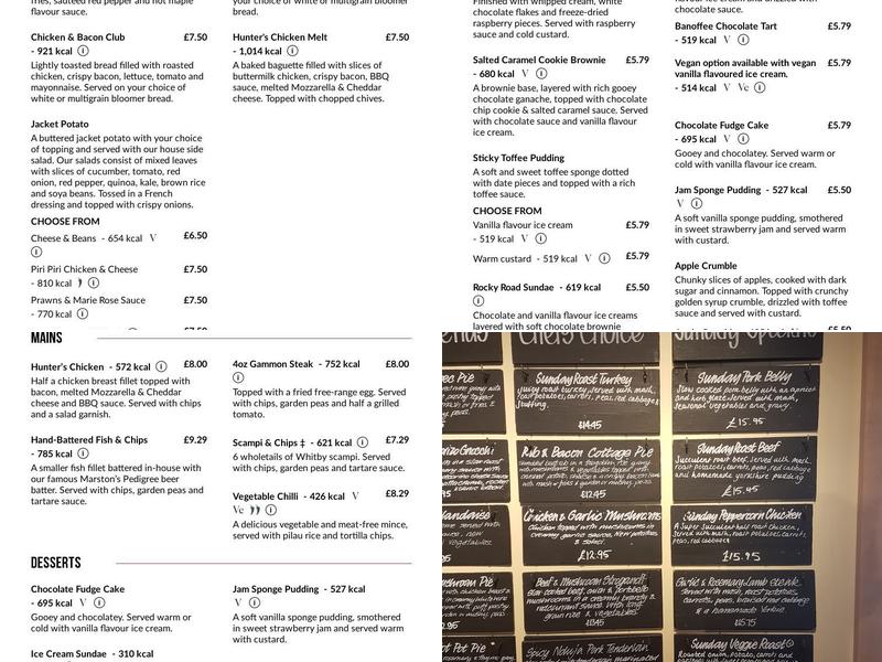 Chetwynd Arms Menu
