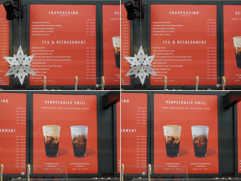 Starbucks Menu