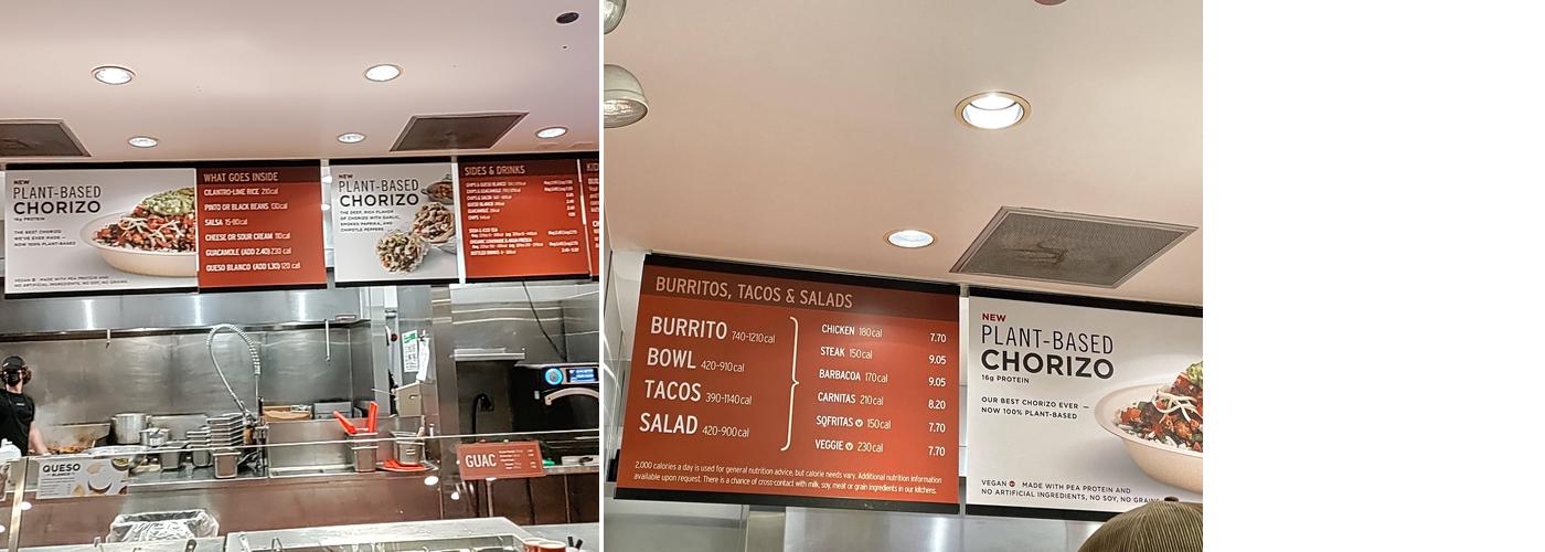 Chipotle Mexican Grill Menu