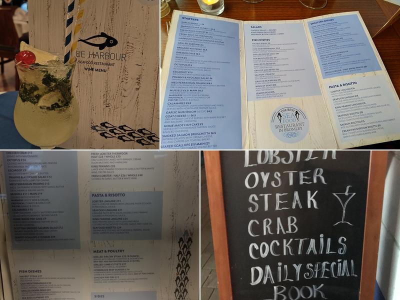 Blue Harbour London Menu