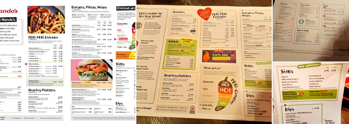 Nando's Bromley - St Mark's Square Menu