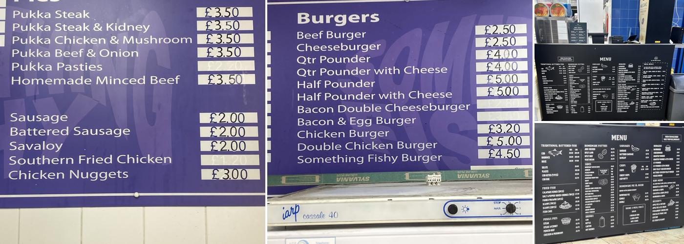 Something Fishy Menu