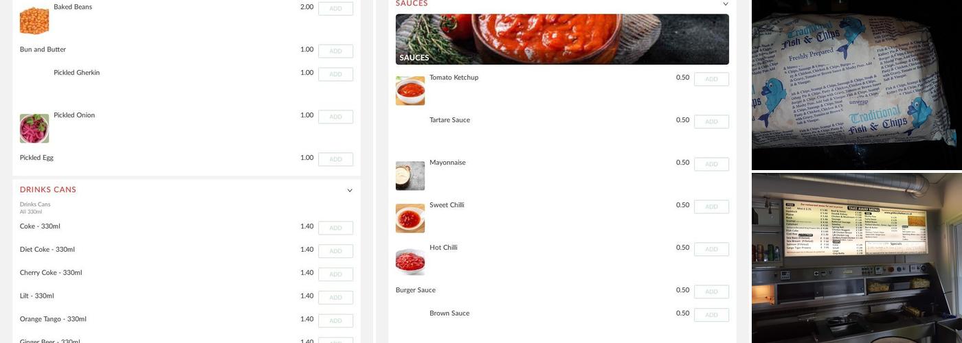 Grillery Fish Bar Menu