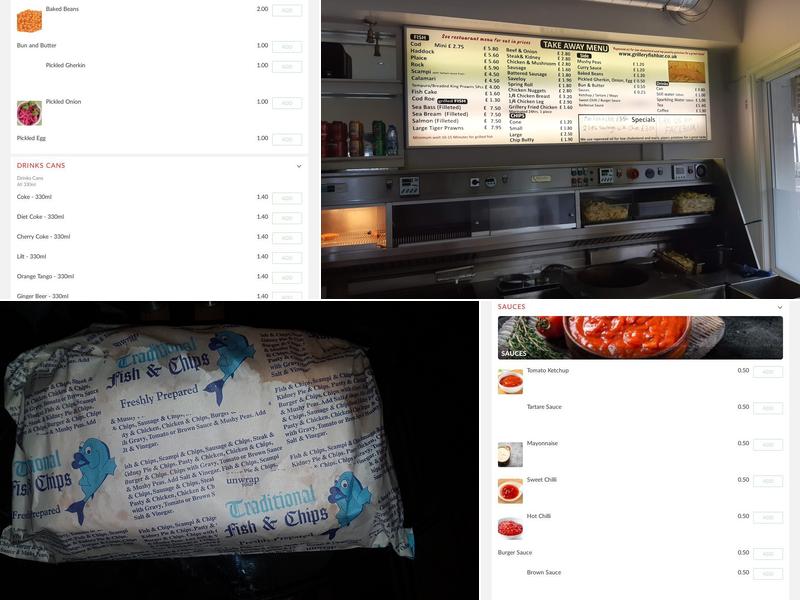 Grillery Fish Bar Menu