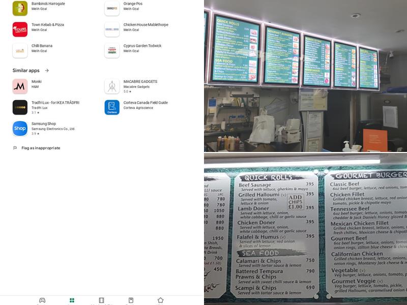 Shish Cos Bromley Menu