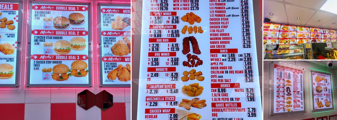 Morleys Fried Chicken Downham Menu
