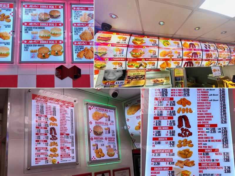 Morleys Fried Chicken Downham Menu