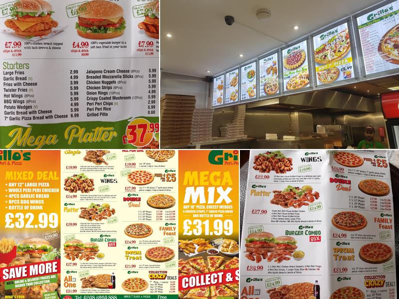 Grillo’s Bromley Menu