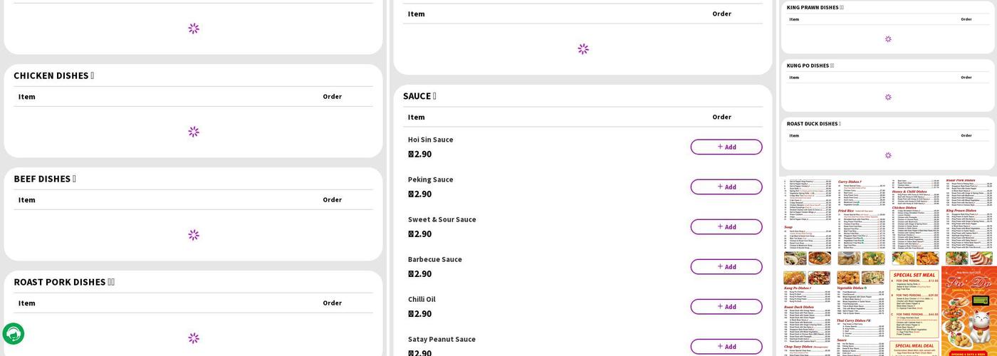 Fu Do Chinese Take Away Menu