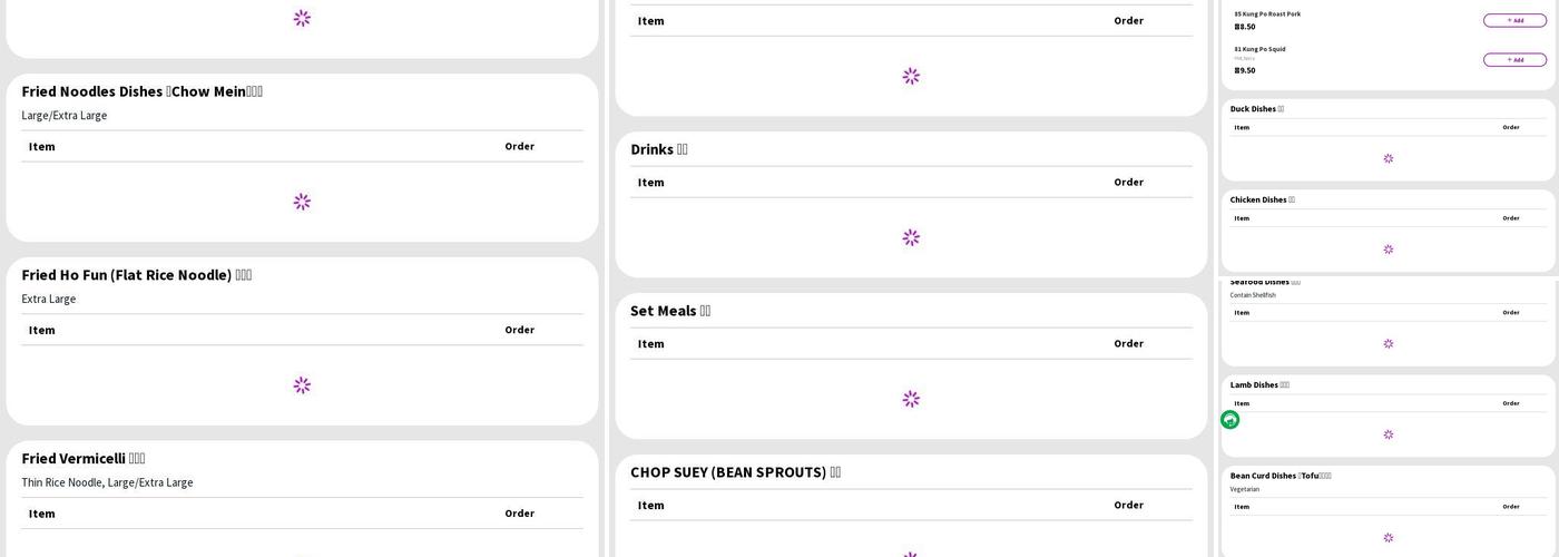 China Noodle Express Menu