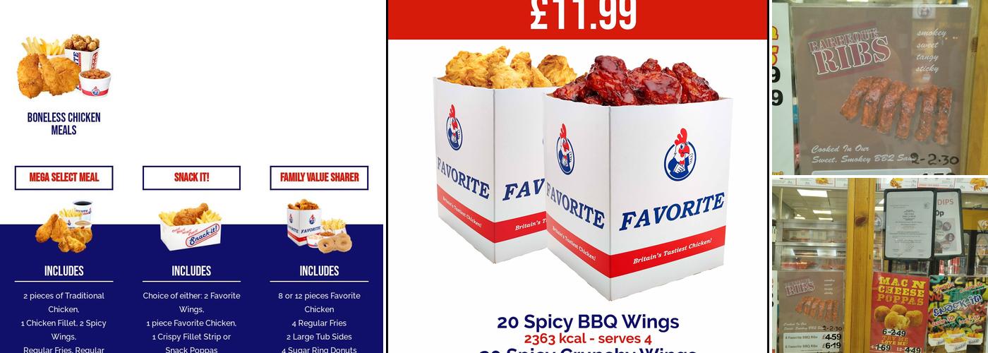 Favorite Chicken & Ribs Mottingham Menu
