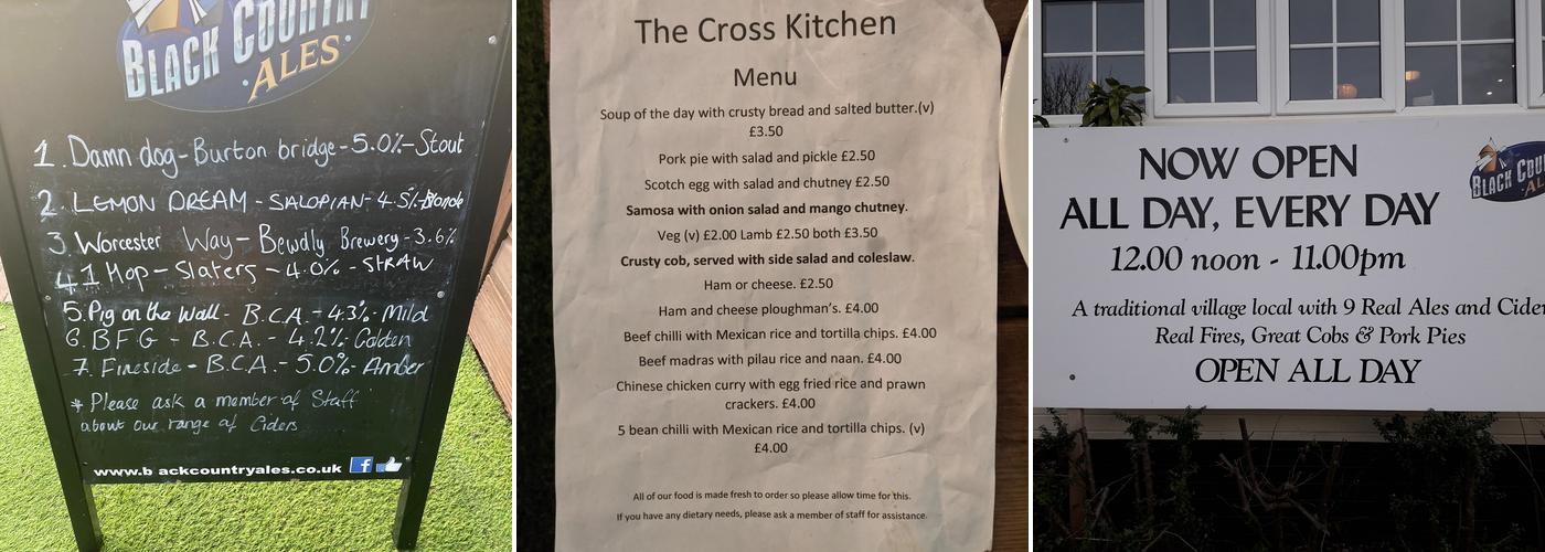 The Cross Inn Menu