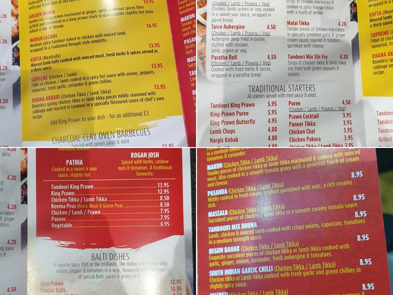 Chennai Lounge Indian Restaurant Menu