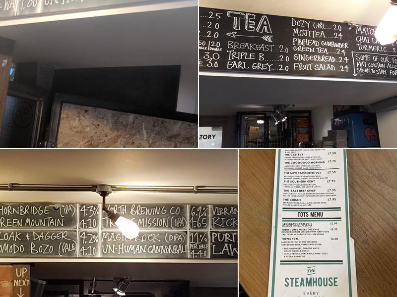 Bayley's of Bromsgrove Menu