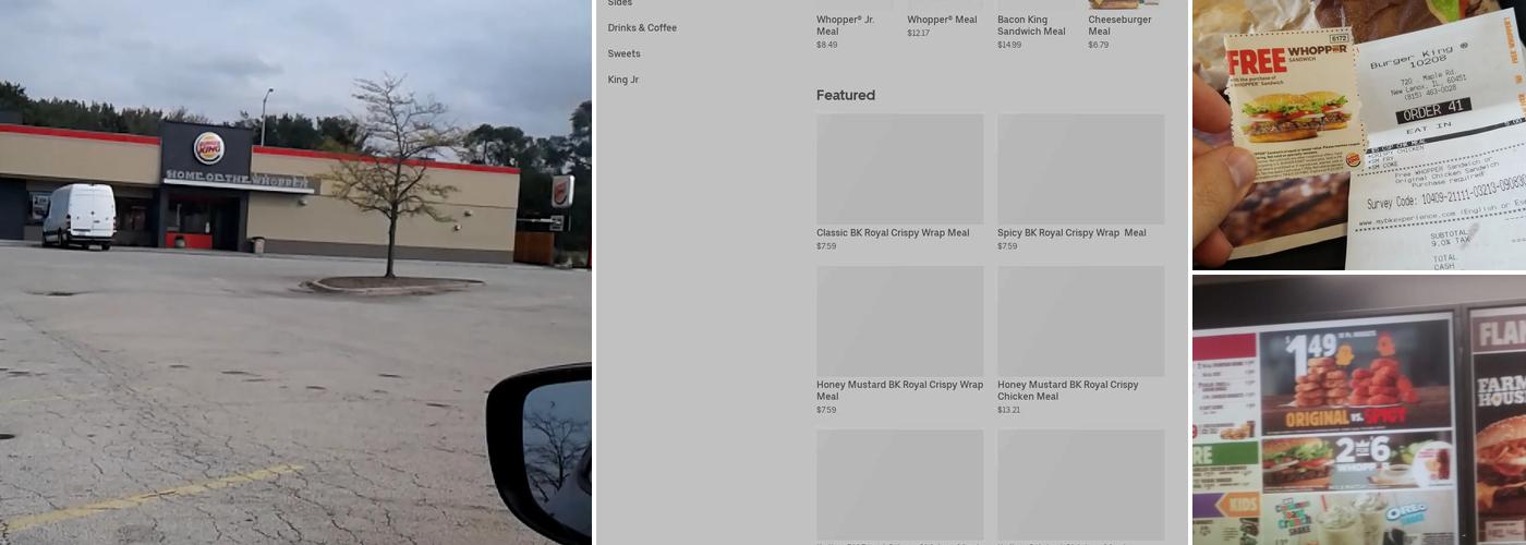 Burger King Menu