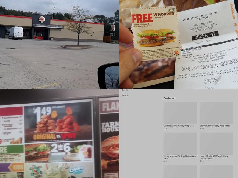 Burger King Menu