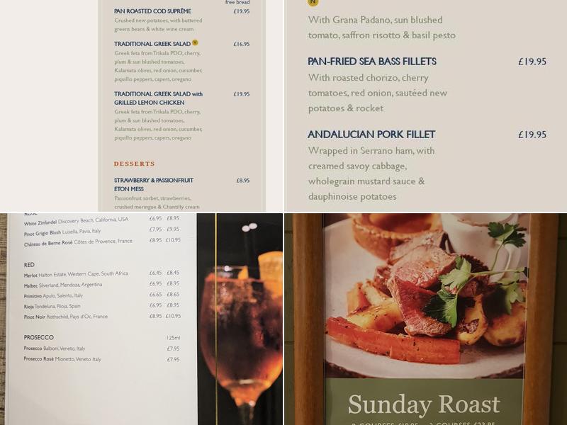 Ego at The Forest, Lickey End, Bromsgrove Menu