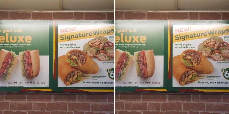 Subway Menu