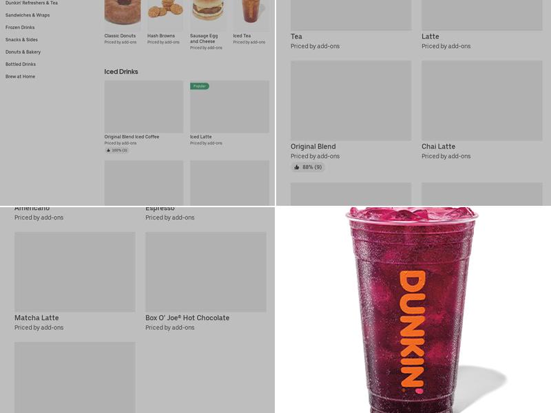 Dunkin' Menu