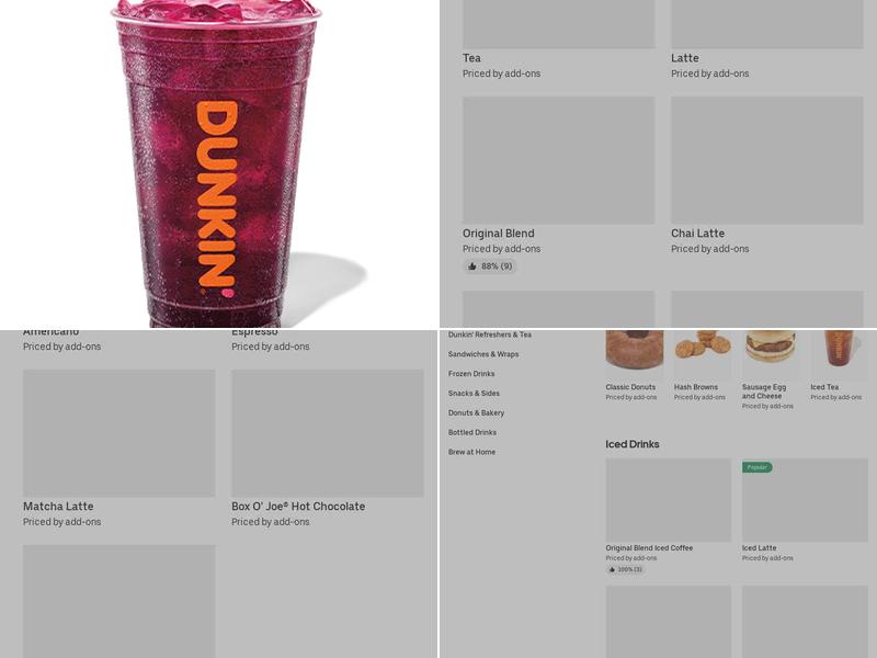 Dunkin' Menu