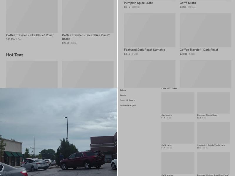 Starbucks Menu
