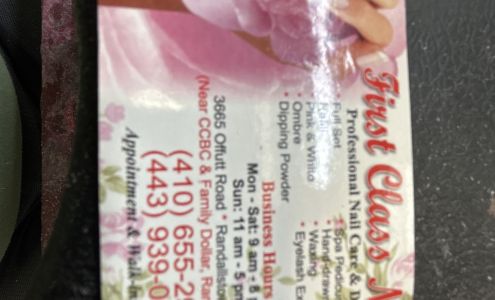 First Class Nails Randallstown