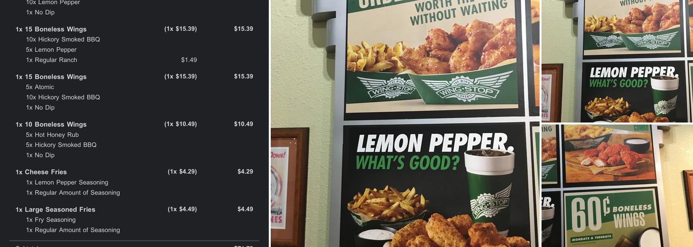 Wingstop Menu