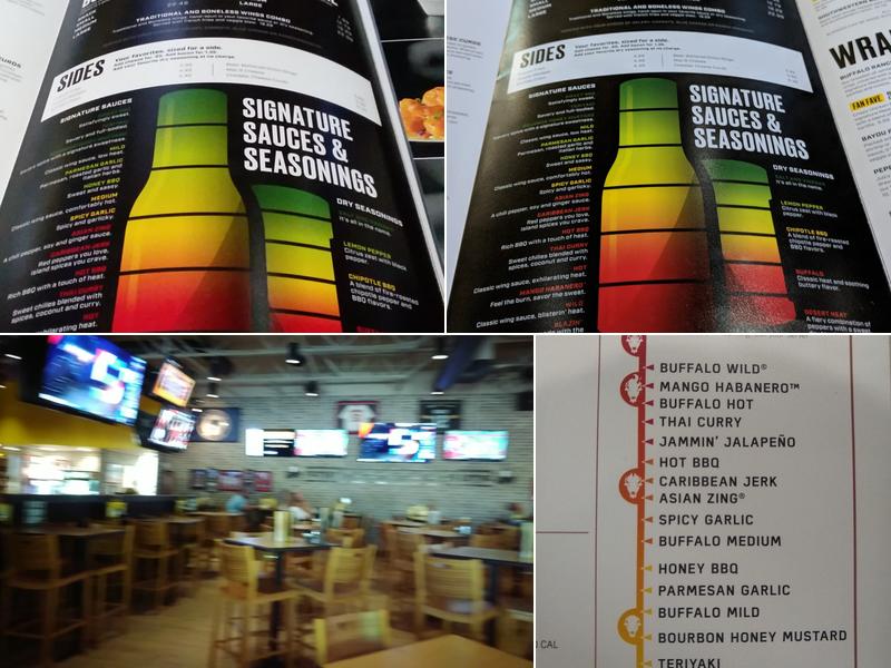Buffalo Wild Wings Menu