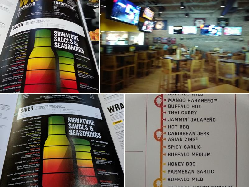 Buffalo Wild Wings Menu