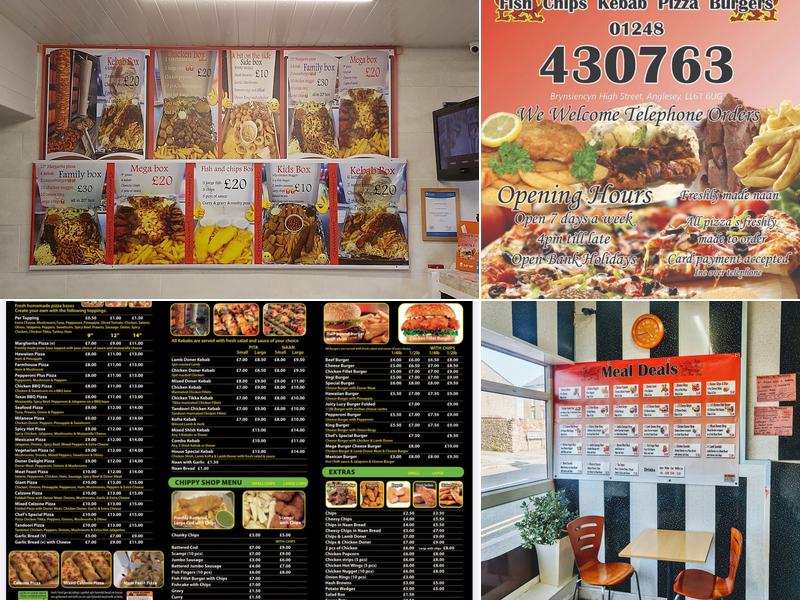 Brynsiencyn Kebab House Menu