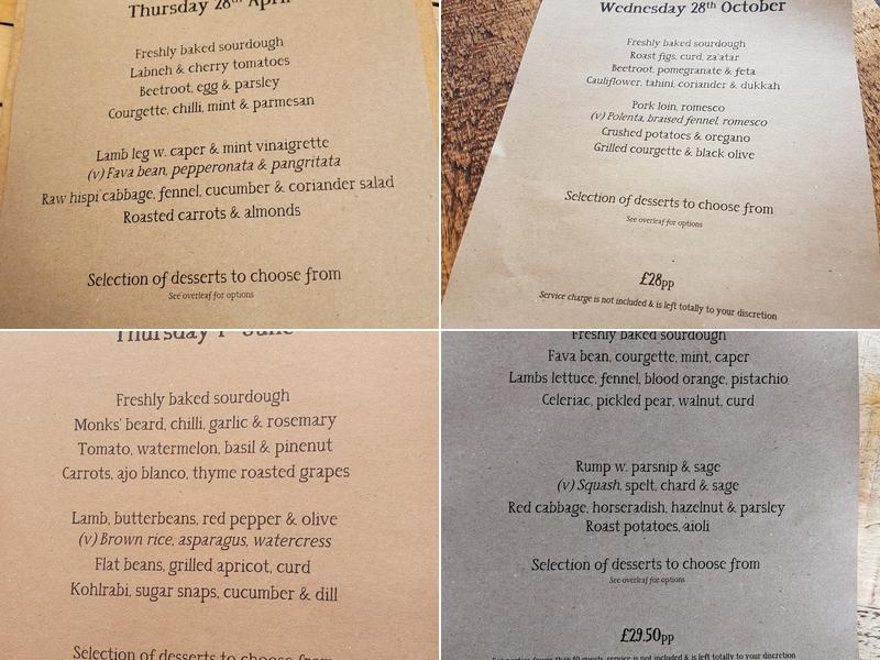 Riverford Field Kitchen - Organic Restaurant Menu