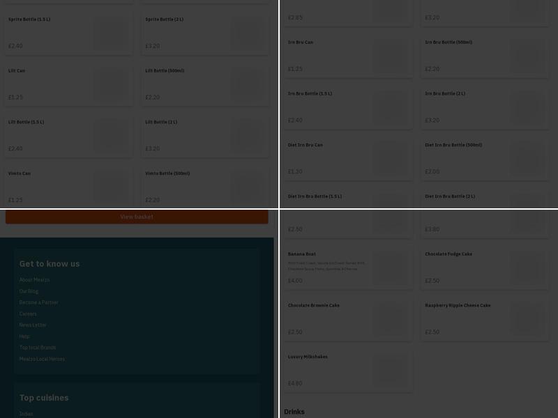 Kismat Fast Food Menu