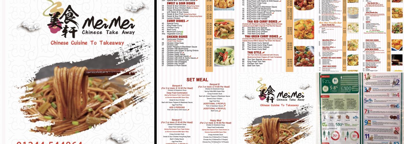 Mei Mei Chinese Cuisine Takeaway美食轩 Menu