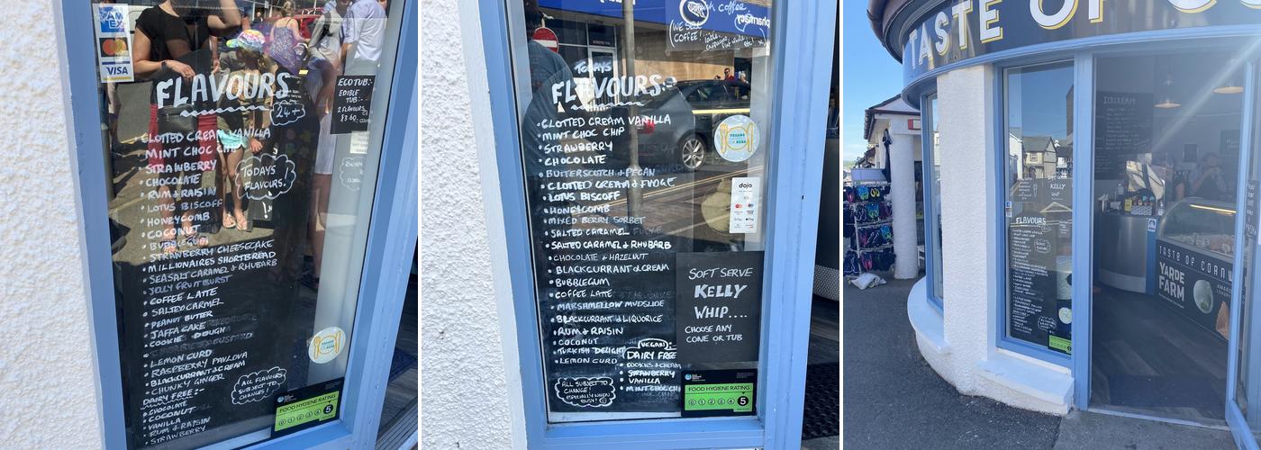 Taste Of Cornwall Menu