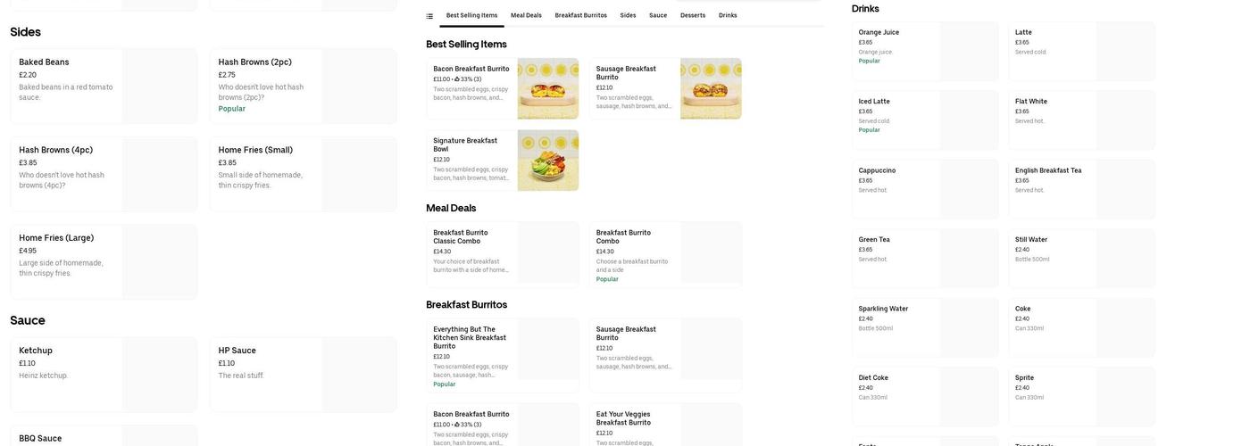 The doughnut hut Menu