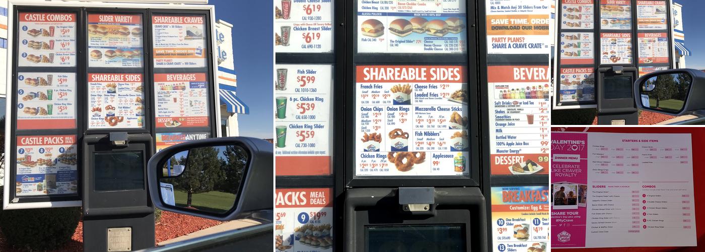White Castle Menu