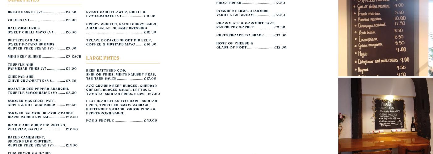 Peppermill Bar & Kitchen Menu