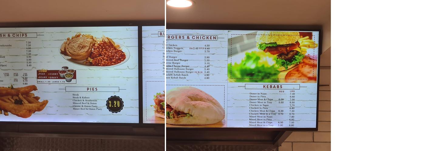 Burbage Fishery Menu