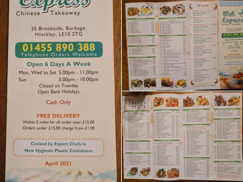 Wok Express Menu