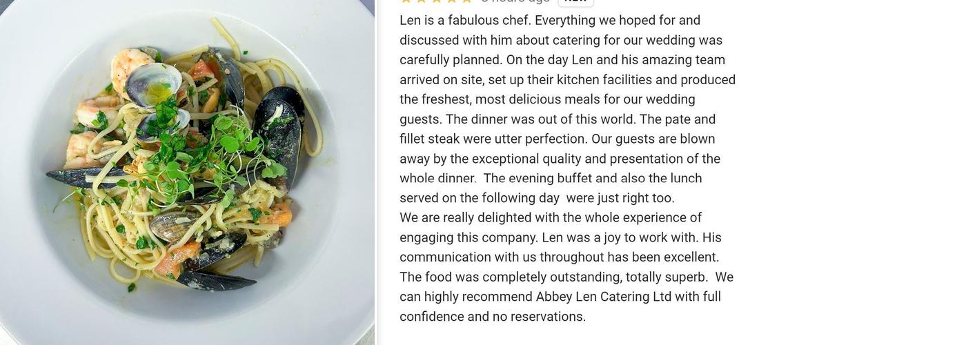 Abbey Len Catering Ltd Menu