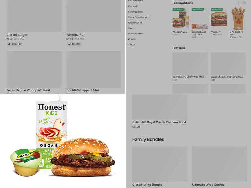 Burger King Menu
