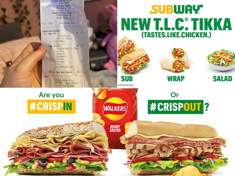 Subway Menu