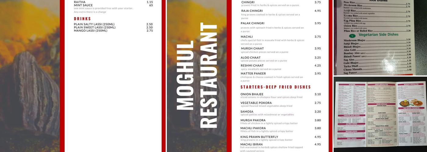 Moghul Menu