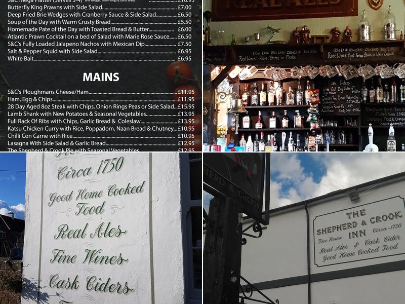 Shepherd & Crook Menu