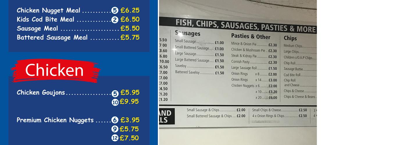 Jolly Fryer Menu