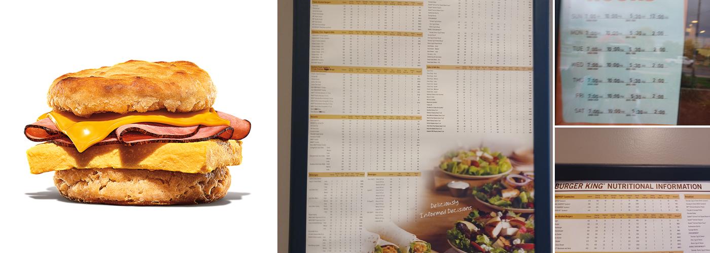 Burger King Menu