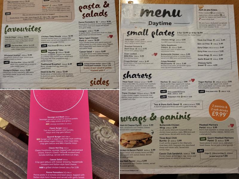 Mash and Barrel Menu