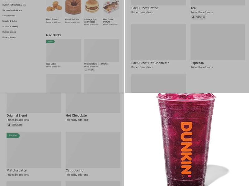 Dunkin' Menu