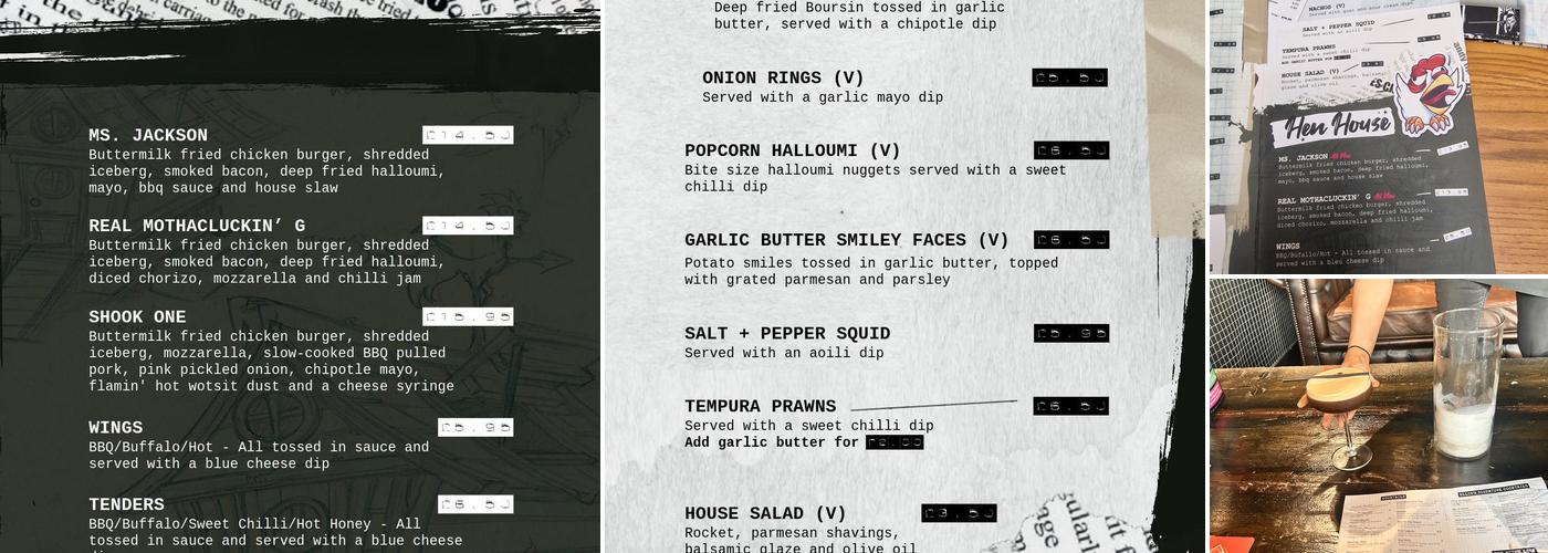 Ellis’s Menu
